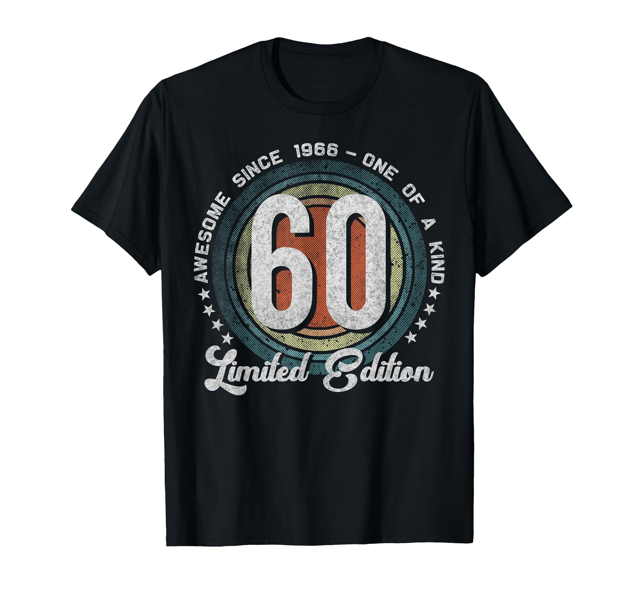 60 Year Old Gifts 1966 60Th Birthday T-Shirt - Custom Art Print Unisex - T-Shirt, Sweatshirt, Hoodie