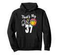 Thats My Softball 37 Number Mom Dad Hoodie - Custom Art Print Men Women - T-Shirt, Sweatshirt, Hoodie