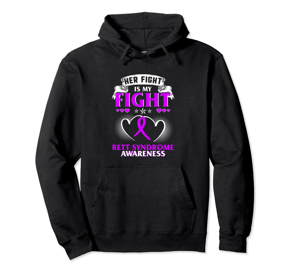 Rett Syndrome Awareness Month Rts Purple Hoodie - Trendy Graphic Men Women - T-Shirt, Sweatshirt, Hoodie