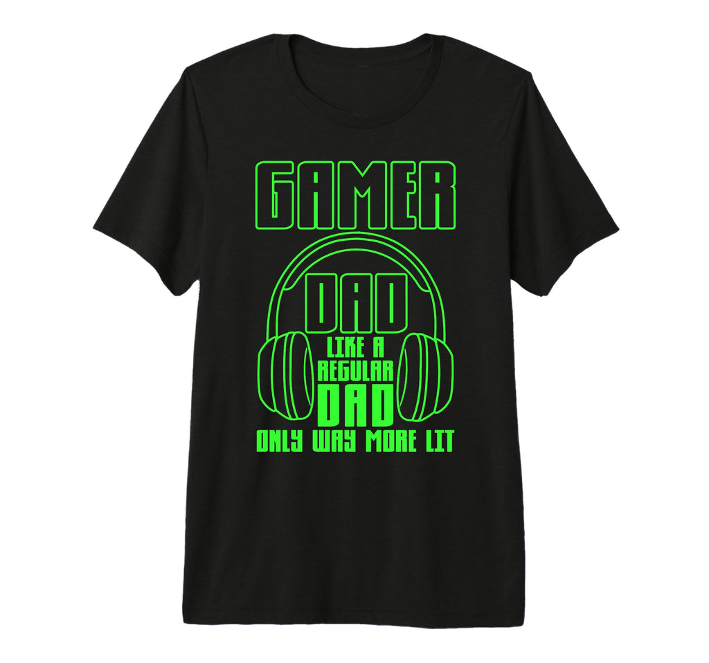 Gamer Dad Fathers Day Tri Blend T-Shirt - Aesthetic Graphic Unisex - T-Shirt, Sweatshirt, Hoodie