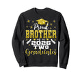 Proud Brother Two 2026 Graduates Sweatshirt - Novelty Apparel Men Women - T-Shirt, Sweatshirt, Hoodie