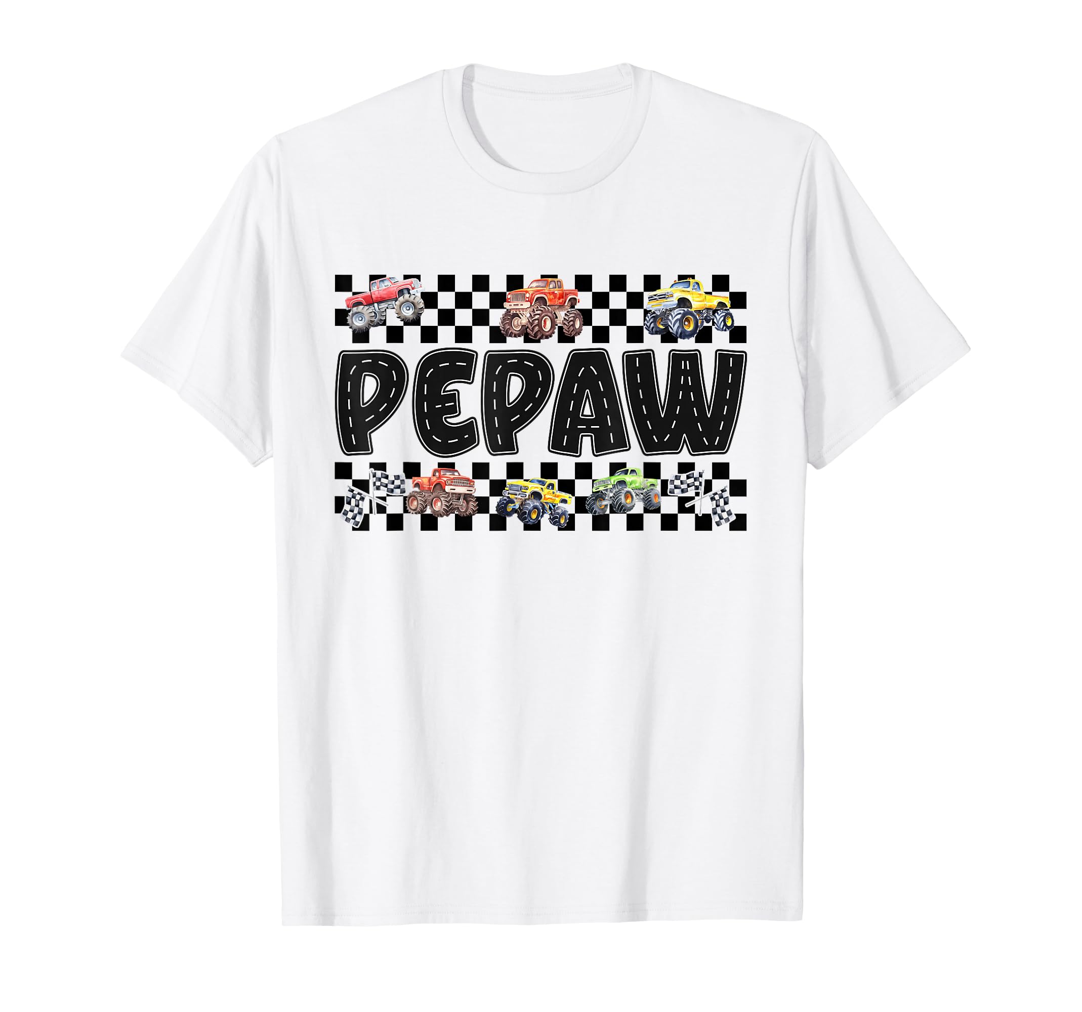 Pepaw Monster Truck Family Crew Birthday T-Shirt - Trendy Graphic Unisex - T-Shirt, Sweatshirt, Hoodie