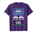 Leveled Up To Daddy Again Funny T-Shirt - Minimalist Print for Adults - T-Shirt, Sweatshirt, Hoodie