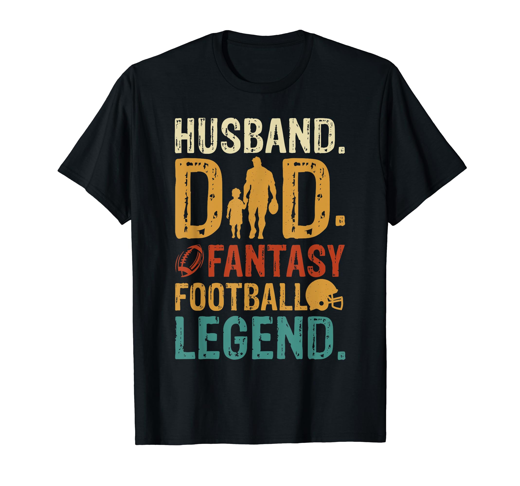 Mens Husband Dad Fantasy Football Legend T-Shirt - Custom Art Print Unisex - T-Shirt, Sweatshirt, Hoodie