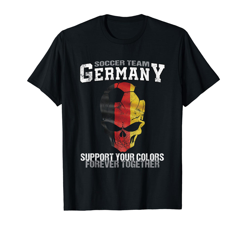 Germany 2018 German Flag Skull T-Shirt - Streetwear Style for Adults - T-Shirt, Sweatshirt, Hoodie