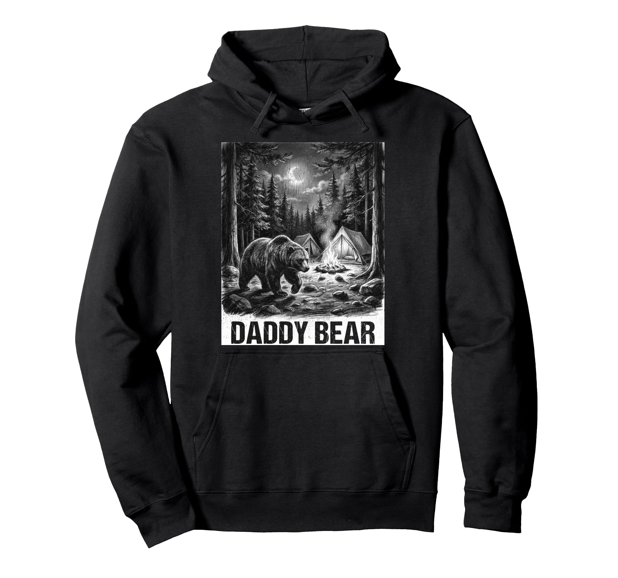 Daddy Bear Family Matching Dad Hoodie - Trendy Graphic for Adults - T-Shirt, Sweatshirt, Hoodie