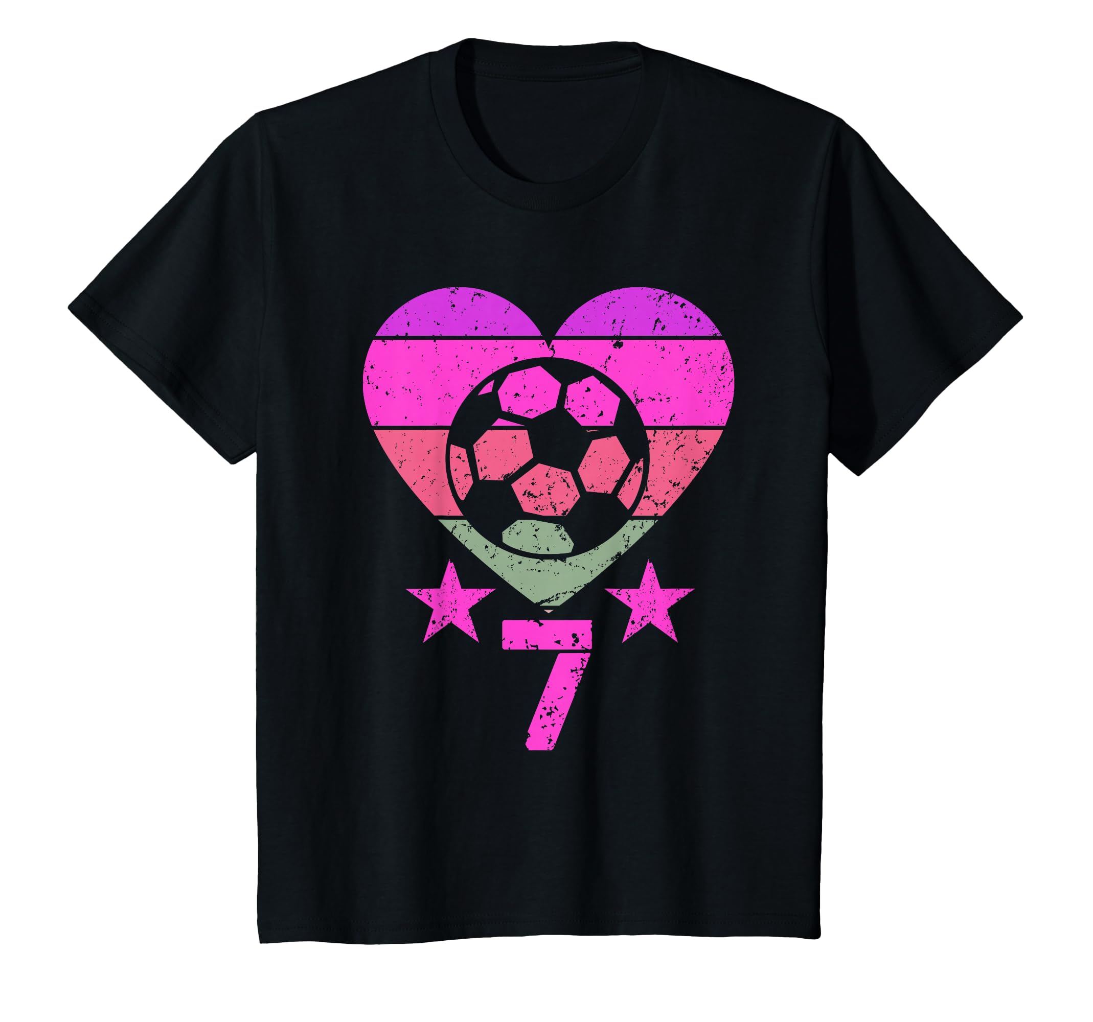 Soccer Birthday 7 Year Old Seventh T-Shirt - Casual Everyday Wear Unisex - T-Shirt, Sweatshirt, Hoodie