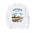 Amsterdam Netherlands Watercolor Sweatshirt - Minimalist Print for Adults - T-Shirt, Sweatshirt, Hoodie