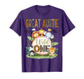 Great Auntie Wild One Safari Jungle T-Shirt - Custom Art Print for Adults - T-Shirt, Sweatshirt, Hoodie