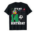 14 Year Old Its My 14Th Birthday Soccer T-Shirt - Unique Graphic Men Women - T-Shirt, Sweatshirt, Hoodie