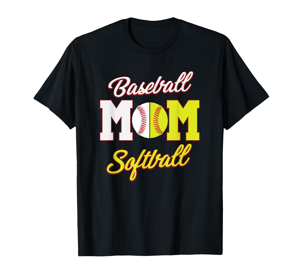 Funny Softball Baseball Mom T-Shirt - Fun Novelty Design for Adults - T-Shirt, Sweatshirt, Hoodie