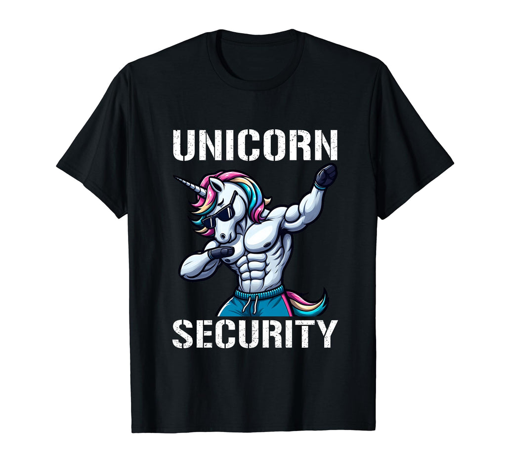 Unicorn Security Funny Dad Mom T-Shirt - Minimalist Print for Adults - T-Shirt, Sweatshirt, Hoodie