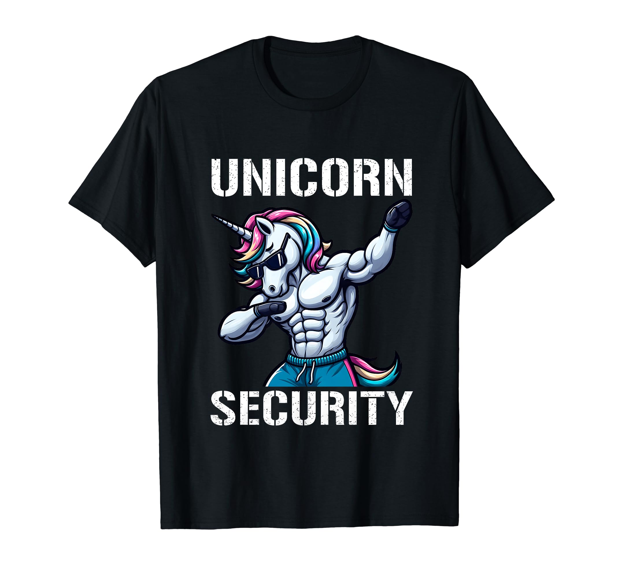 Unicorn Security Funny Dad Mom T-Shirt - Minimalist Print for Adults - T-Shirt, Sweatshirt, Hoodie