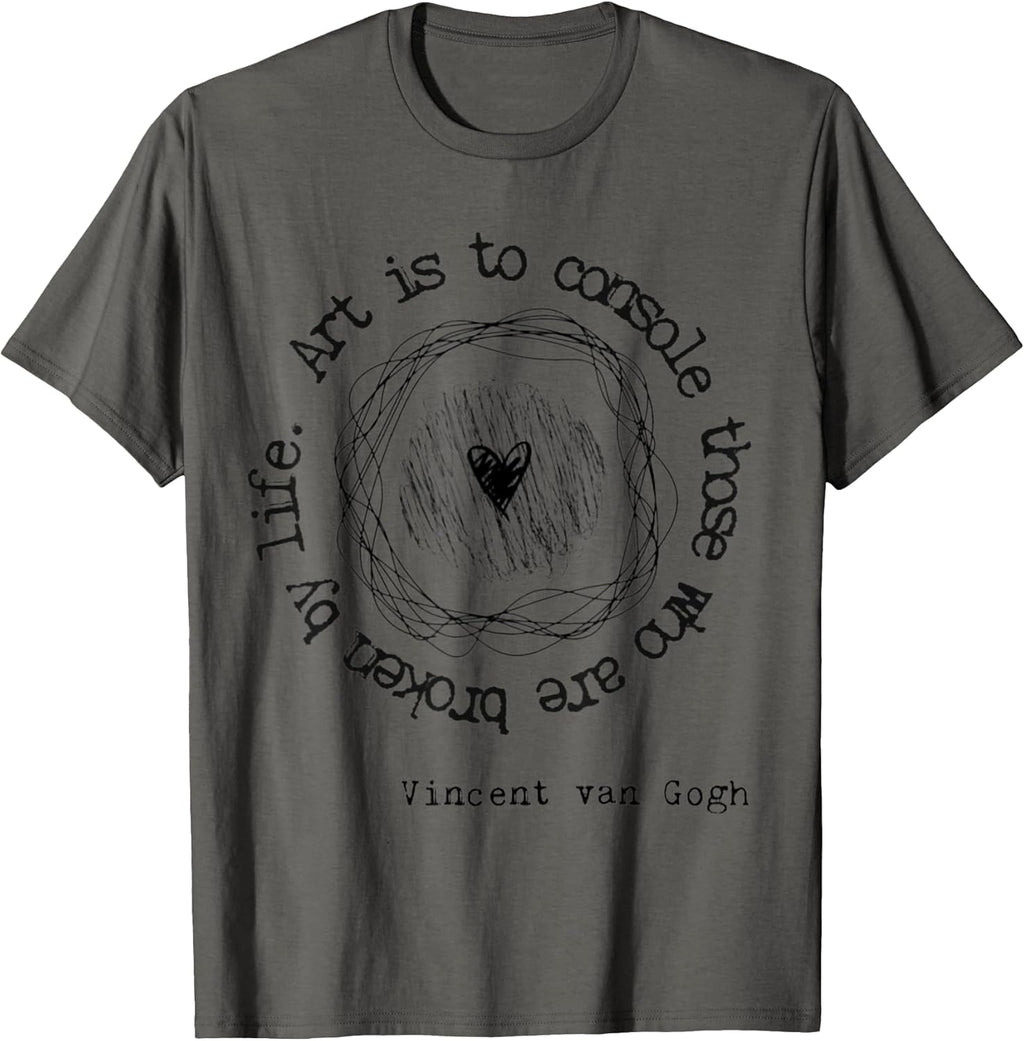 Vincent Van Gogh Art Artist Inspirational Quote Text - Adult & Kids T-Shirts, Sweatshirts & Hoodies apparel design preview 1