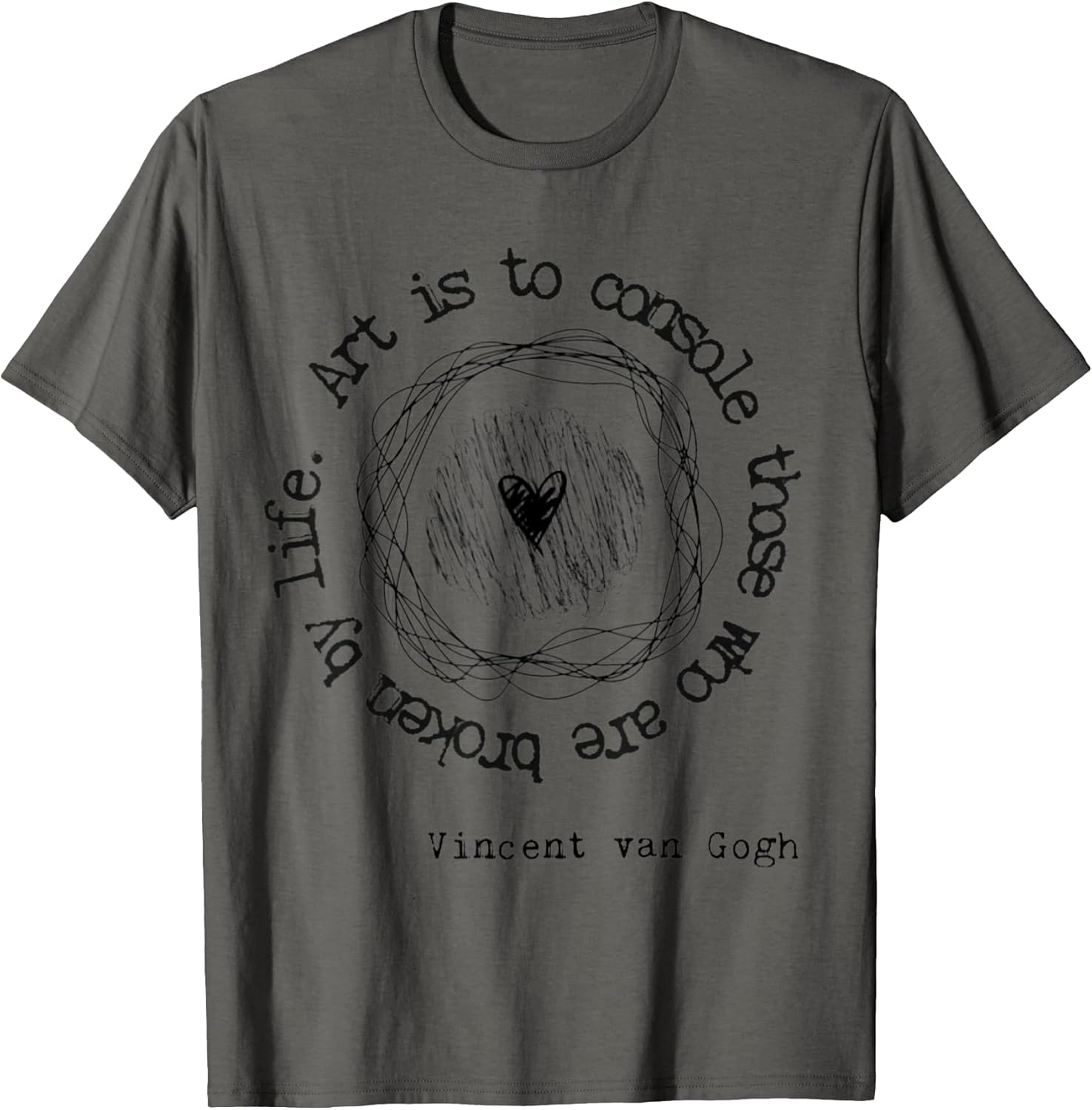 Vincent Van Gogh Art Artist Inspirational Quote Text - Adult & Kids T-Shirts, Sweatshirts & Hoodies apparel design preview 1