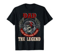 Dad Myth Happy Fathers Day Skull Biker T-Shirt - Trendy Graphic for Adults - T-Shirt, Sweatshirt, Hoodie