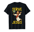 Volleyball Player Team Jesus Serve Jesus T-Shirt - Custom Art Print Unisex - T-Shirt, Sweatshirt, Hoodie
