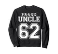 Number 62 Custom Proud Soccer Sweatshirt - Minimalist Print for Adults - T-Shirt, Sweatshirt, Hoodie