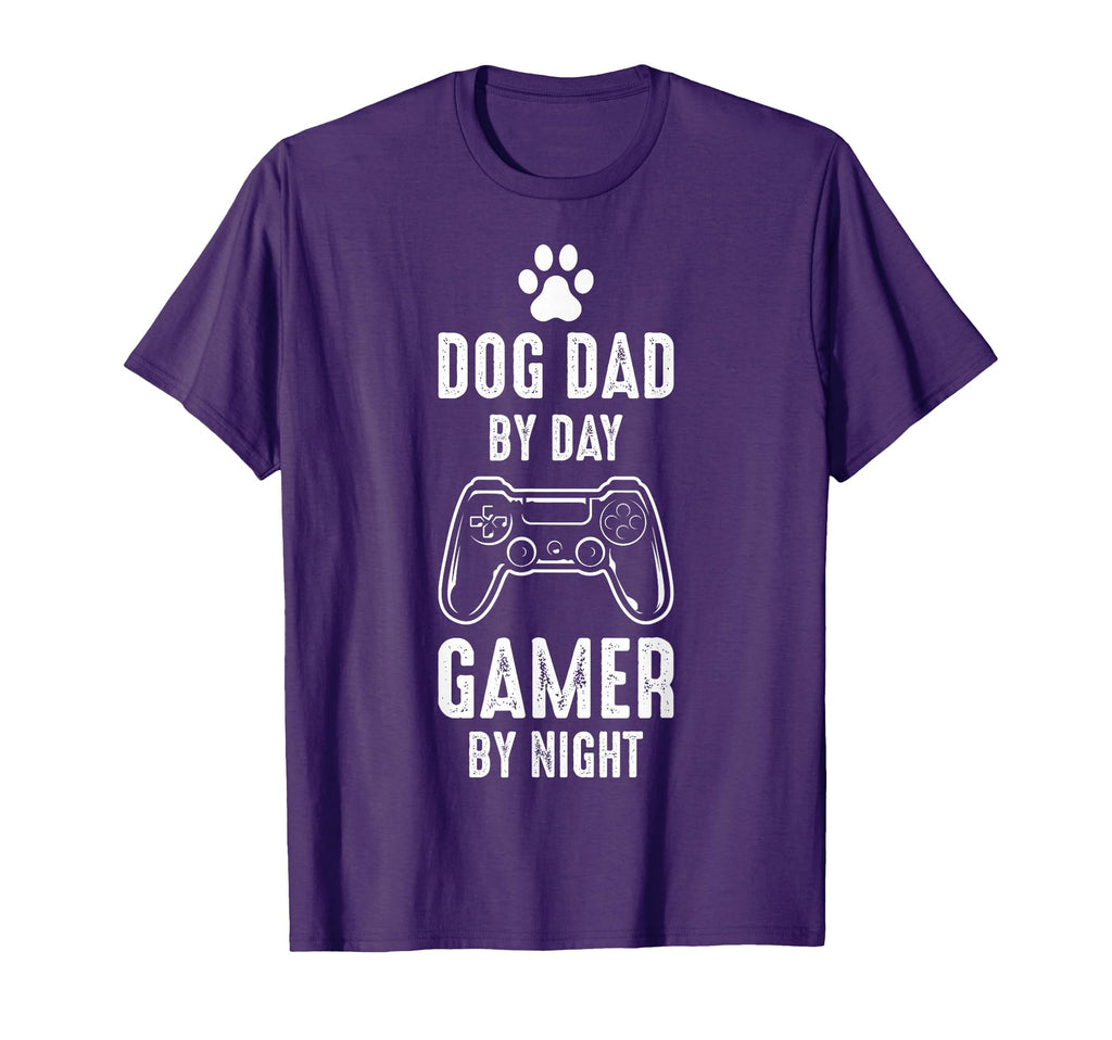 Dog Dads Gamer Dog Dad Day Gamer Night T-Shirt - Unique Graphic for Adults - T-Shirt, Sweatshirt, Hoodie