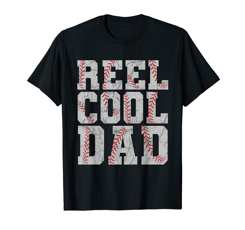 Mens Reel Dad Baseball Coach T-Shirt - Novelty Apparel for Adults - T-Shirt, Sweatshirt, Hoodie