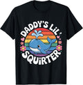 Daddy's Lil' Squirter Whale Vintage Sarcastic Funny - Adult & Kids T-Shirts, Sweatshirts & Hoodies apparel design preview 1