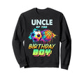 Uncle Birthday Basketball Soccer Ball Sweatshirt - Graphic Print Men Women - T-Shirt, Sweatshirt, Hoodie