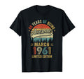 March 1961 Old 65Th Birthday T-Shirt - Custom Art Print Men Women - T-Shirt, Sweatshirt, Hoodie