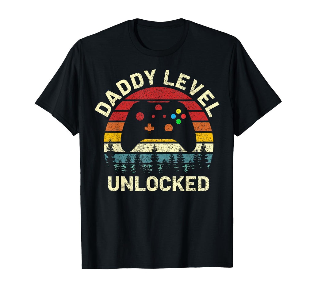 Daddy Level Unlocked Funny Gamer T-Shirt - Aesthetic Graphic for Adults - T-Shirt, Sweatshirt, Hoodie