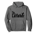 Cat Dad Father Sweet Little Cat Catfather Hoodie - Trendy Graphic Men Women - T-Shirt, Sweatshirt, Hoodie