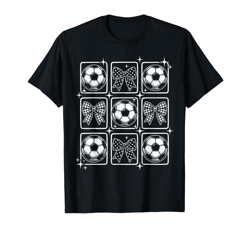 Coquette Bow Soccer T-Shirt - Custom Art Print for Adults - T-Shirt, Sweatshirt, Hoodie