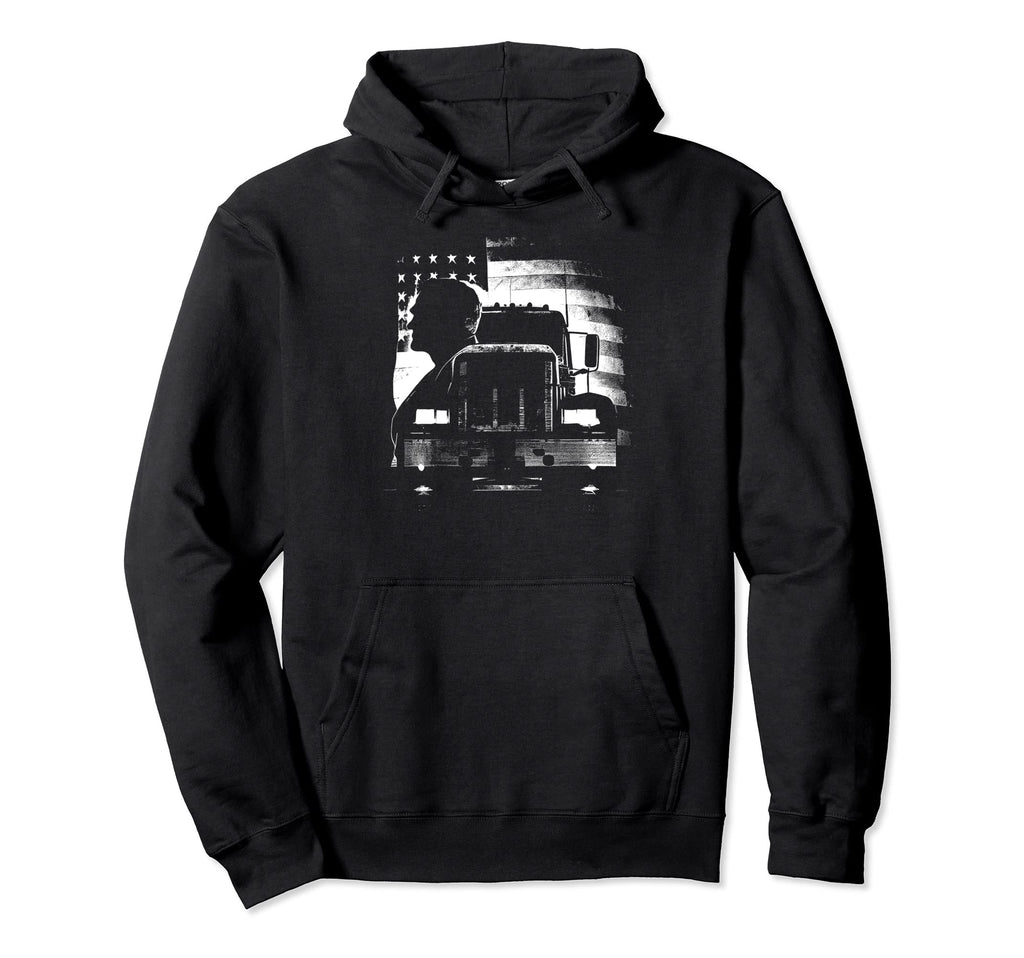 Funny Trucker American Big Rigs Diesel Hoodie - Unique Graphic Unisex - T-Shirt, Sweatshirt, Hoodie