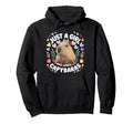 Just Who Loves Capybaras Capybara Hoodie - Fun Novelty Design Men Women - T-Shirt, Sweatshirt, Hoodie