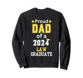 Proud Dad Class 2024 Law Graduate Sweatshirt - Minimalist Print Men Women - T-Shirt, Sweatshirt, Hoodie