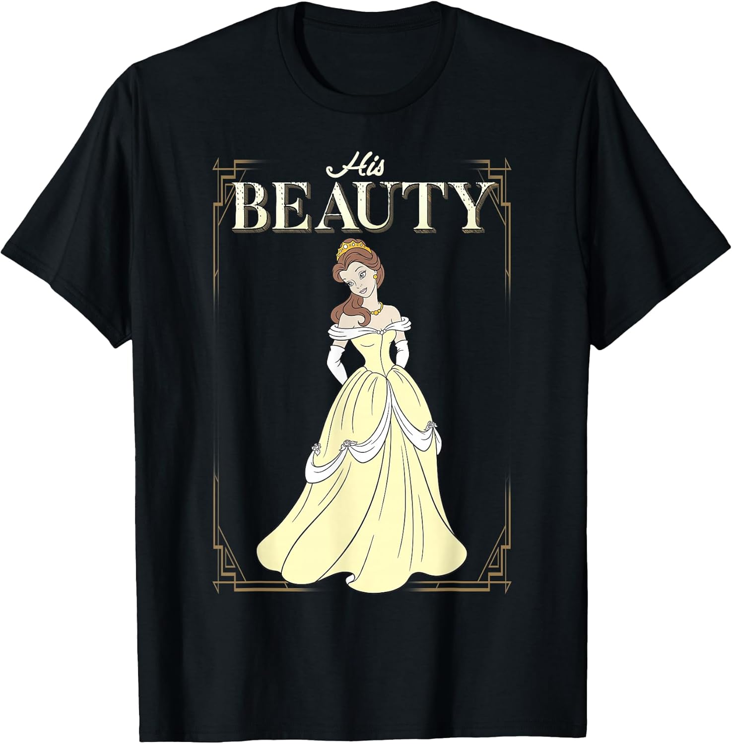 Beauty and The Beast Belle His Vintage Frame - Adult & Kids T-Shirts, Sweatshirts & Hoodies apparel design preview 1