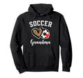 Soccer Grandma Leopard Heart Grandmother Hoodie - Graphic Print Men Women - T-Shirt, Sweatshirt, Hoodie