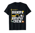 Grandpa Birthday Crew Construction T-Shirt - Aesthetic Graphic for Adults - T-Shirt, Sweatshirt, Hoodie