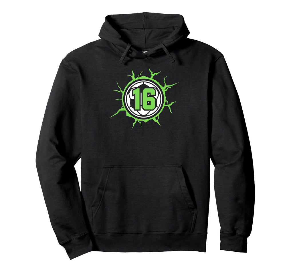 Soccer 16Th Birthday 16 Year Old Hoodie - Casual Everyday Wear Unisex - T-Shirt, Sweatshirt, Hoodie