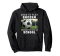 Born To Play Soccer Forced To Go To Hoodie - Minimalist Print for Adults - T-Shirt, Sweatshirt, Hoodie