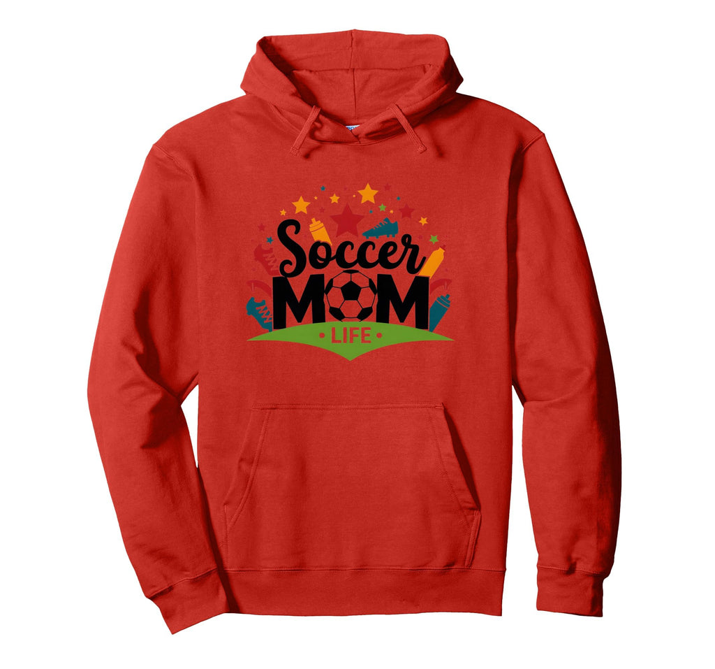 Soccer Mom Life Womens Sports Parent Hoodie - Trendy Graphic for Adults - T-Shirt, Sweatshirt, Hoodie