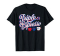 Triple Espresso Triple Espresso America T-Shirt - Unique Graphic Unisex - T-Shirt, Sweatshirt, Hoodie