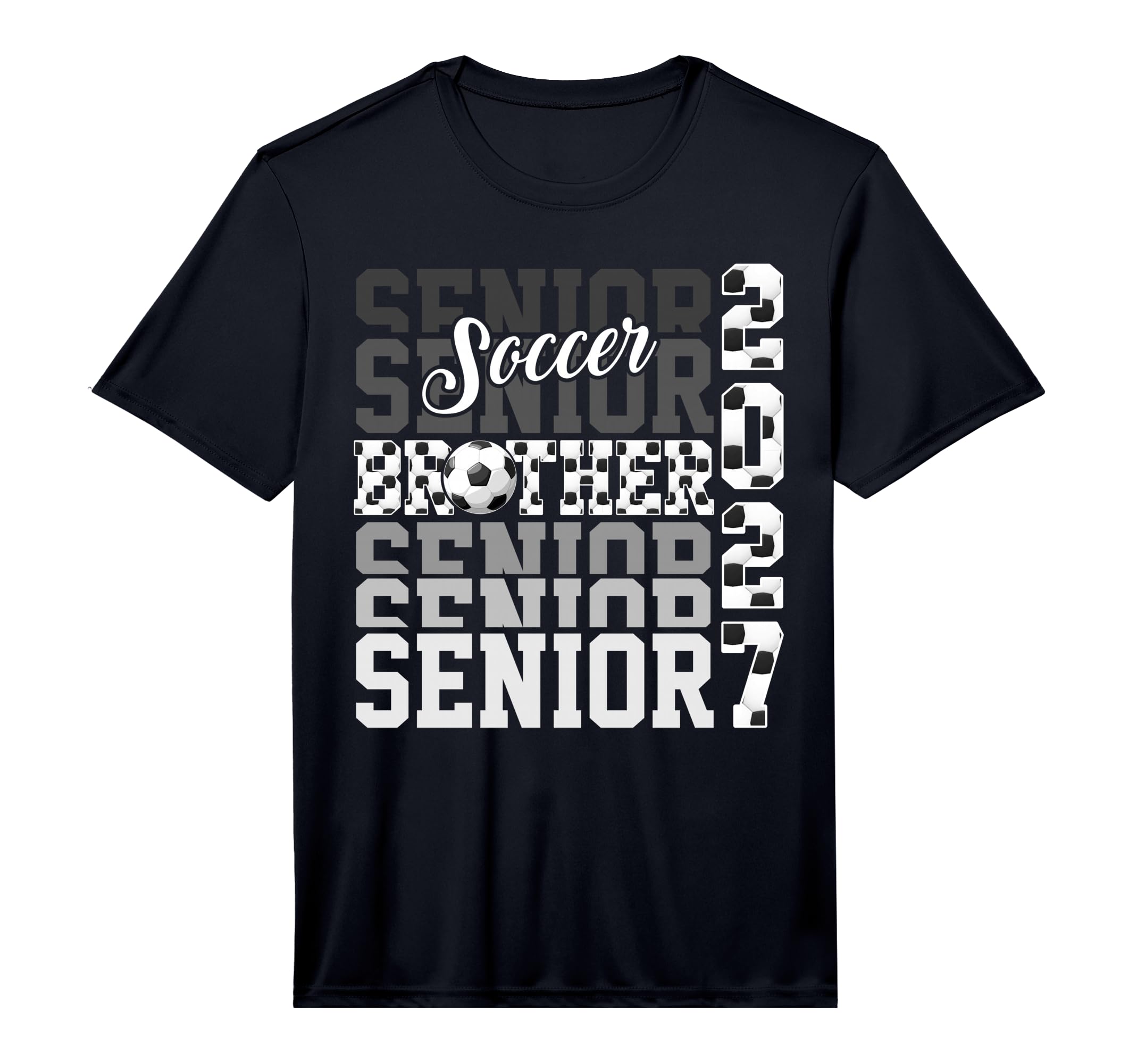 Senior 2027 Soccer Brother Proud Family T-Shirt - Graphic Print Unisex - T-Shirt, Sweatshirt, Hoodie