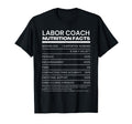 Funny Labor Coach Nutrition Facts T-Shirt - Aesthetic Graphic for Adults - T-Shirt, Sweatshirt, Hoodie