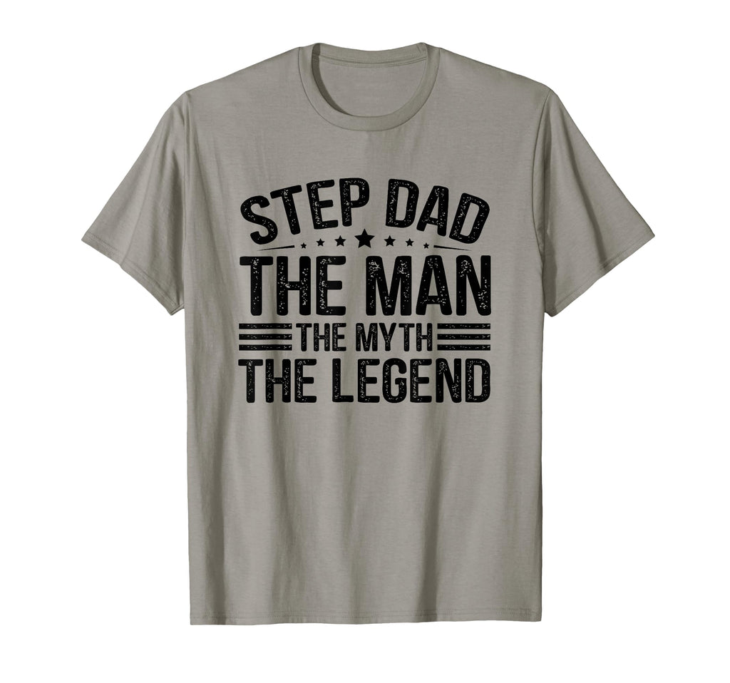Step Dad Myth Legend Fathers Day Gift T-Shirt - Custom Art Print for Adults - T-Shirt, Sweatshirt, Hoodie