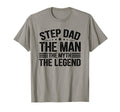 Step Dad Myth Legend Fathers Day Gift T-Shirt - Custom Art Print for Adults - T-Shirt, Sweatshirt, Hoodie