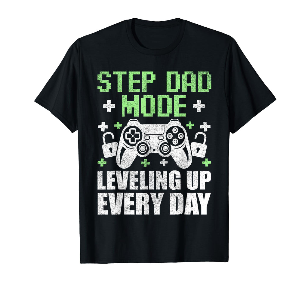 Gamer Stepdad Fathers Day Step Dad T-Shirt - Trendy Graphic Unisex - T-Shirt, Sweatshirt, Hoodie
