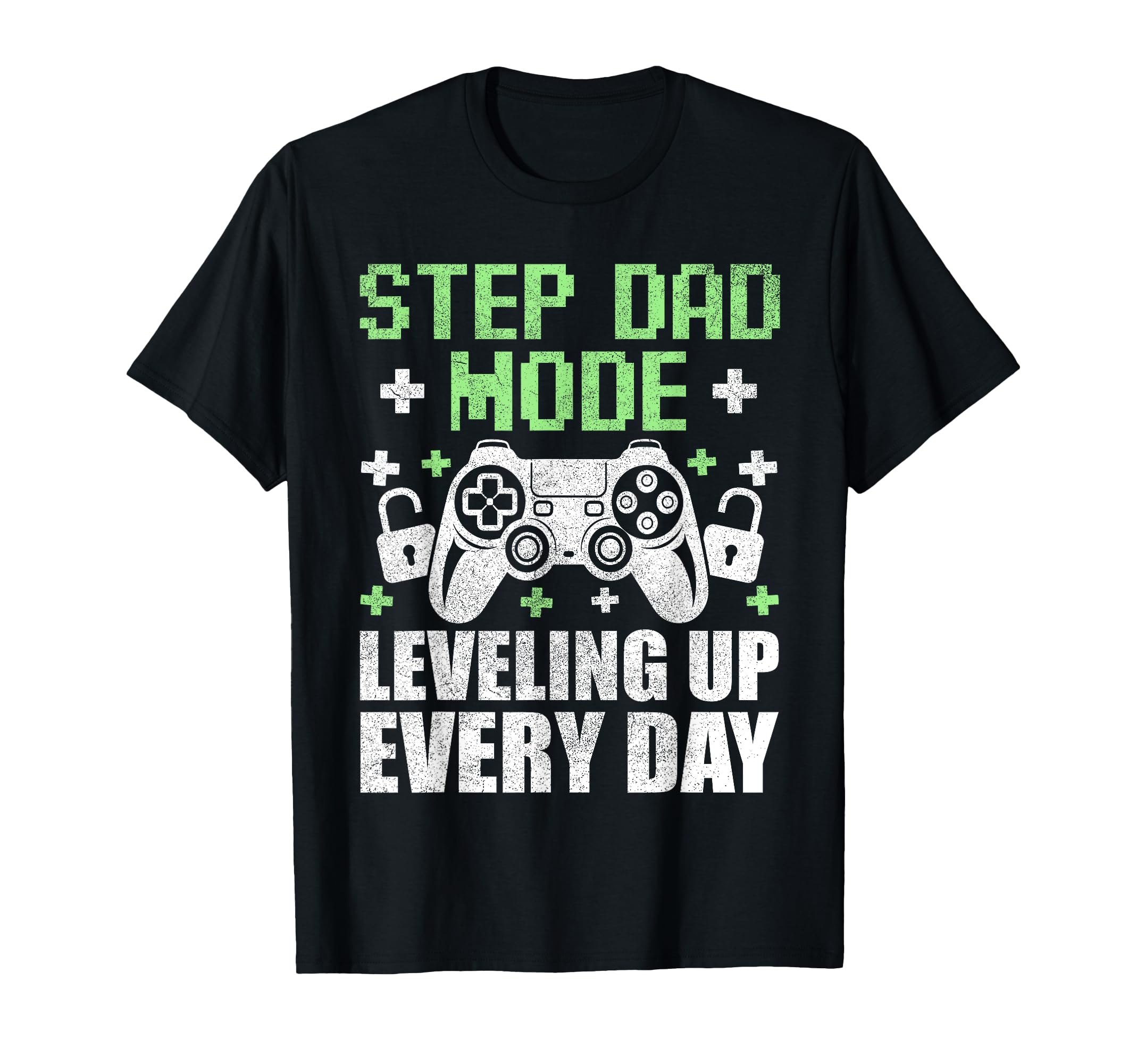 Gamer Stepdad Fathers Day Step Dad T-Shirt - Trendy Graphic Unisex - T-Shirt, Sweatshirt, Hoodie
