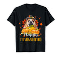 Happy Thanksgiving Turkey Bulldog T-Shirt - Aesthetic Graphic Unisex - T-Shirt, Sweatshirt, Hoodie