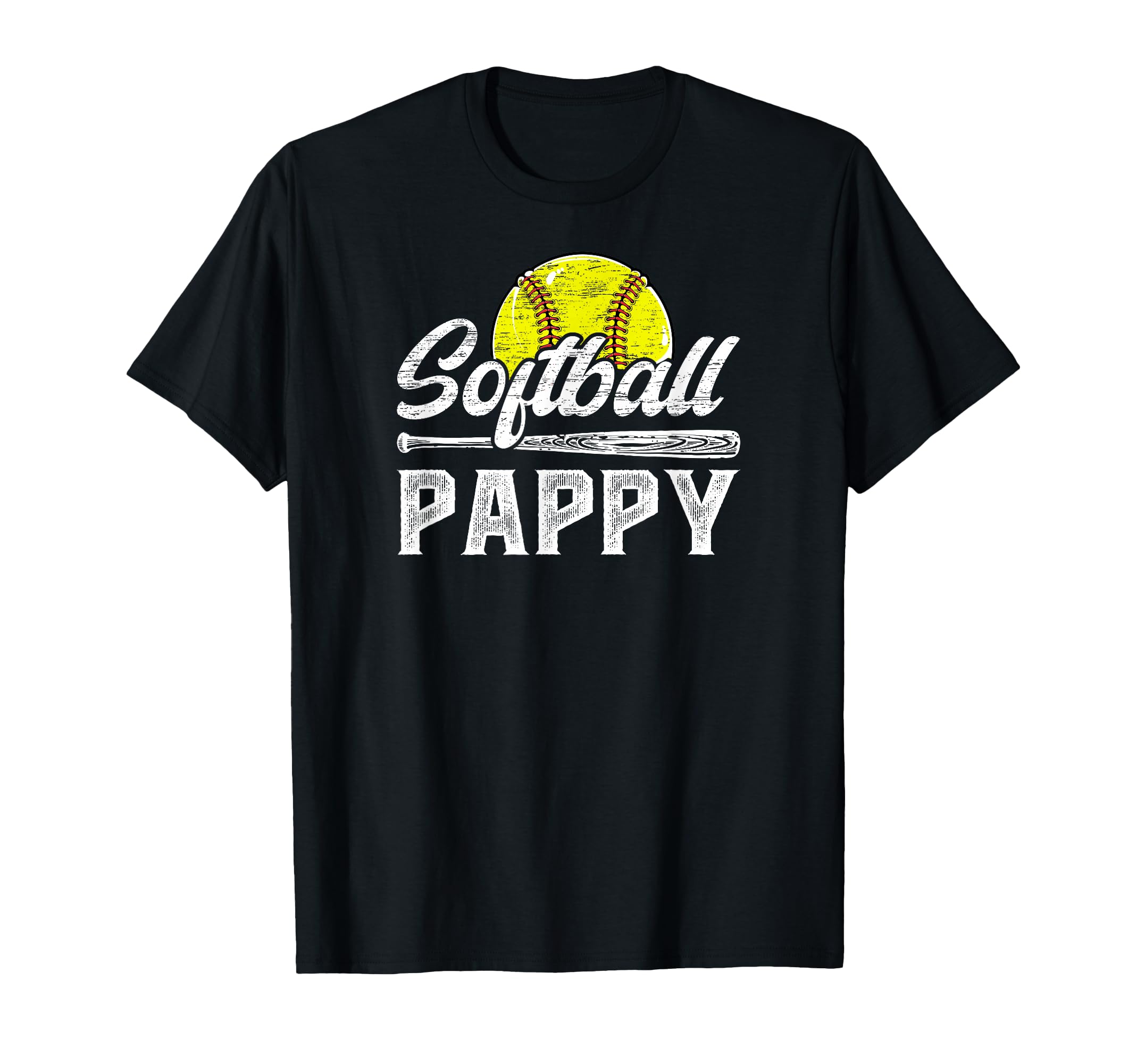 Softball Pappy Grandpa Pappy Softball T-Shirt - Graphic Print Unisex - T-Shirt, Sweatshirt, Hoodie