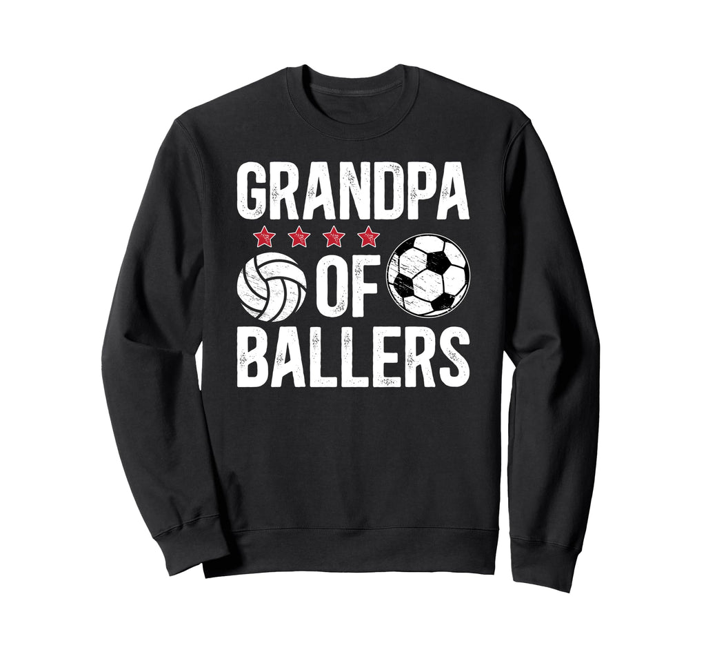 Grandpa Ballers Proud Soccer Sweatshirt - Custom Art Print Men Women - T-Shirt, Sweatshirt, Hoodie