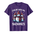 Chillin My Snowmies Snowman Funny T-Shirt - Aesthetic Graphic Men Women - T-Shirt, Sweatshirt, Hoodie